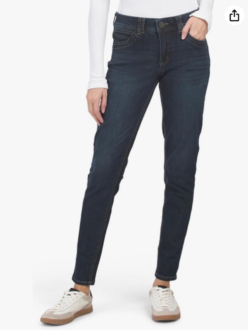 NWT Democracy Women's Denim Jegging Mid Rise Skinny Ankle Ab-Solution Size 4